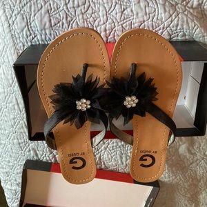 Guess black and silver Sandals